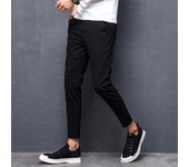 Versión coreana de verano de pantalones cortos para hombres con corte entallado y pies pequeños, pantalones casuales de algodón puro para hombres, pantalones elásticos de moda, estilo delgado para hombres 28