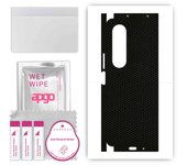 apgo Protective Skin Sticker for the back+sides compatible with Samsung Galaxy Z Fold4, Full Wrap Film, Foil, Vinyl - Pattern Matrix