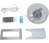 Proyector holográfico 3D con WiFi de 11 cm, proyector holográfico 3D a simple vista, máquina publicitaria 3D con LED