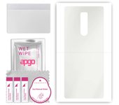 apgo MATTE Protective Skin Sticker for the back compatible with Sony Xperia 1, Wrap Film, Hydrogel Film, Flexible, Soft TPU with positioning layer eas