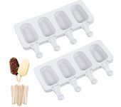 Molde de silicona para helado DIY, moldes para paletas de postre de Chocolate, bandeja para hacer cubitos de hielo, herramientas caseras para fiesta de verano Style3