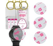 3 protectores de pantalla híbridos ultratransparentes apgo compatibles con Garmin Vivomove HR, nanovidrio flexible, excelente reemplazo para vidrio templado, resistente a rayones