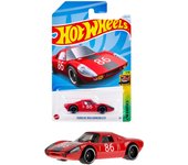 Coche básico de juguete Porsche 904 Carrera GTS de Hot Wheels, minicoche de juguete para niños de 3 años en adelante, color rojo HYB76 rojo
