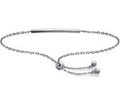 Les Trésors De Lily [M7277] - Bracelet Argent 'Chorégraphie' argenté (rhodié) - 28x2 mm plata