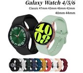 Correa de reloj de 20mm para Samsung Galaxy Watch 5/4 44mm 40mm pulsera de silicona Galaxy Watch 6 classic/5 pro 47mm 43mm 45mm Watch 4 40mm 44mm