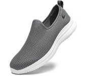 Zapatos de malla de verano para hombre, zapatillas ligeras, zapatos casuales de moda para caminar, mocasines transpirables para hombre 40