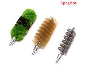 Kit de limpieza de pistolas, cabezal de cepillo de tubo, juego de herramientas de limpieza para pistolas de calibre 12 verde