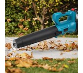 Soplador de aire inalámbrico 288VF de 18000RPM, aspirador eléctrico de 110V-240V, soplador de hojas de limpieza, recolector de polvo para ordenador con enchufe europeo blue azul