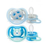 Chupete Ultra Happy para bebés de Avent, de 6 a 18 meses, 2 unidades