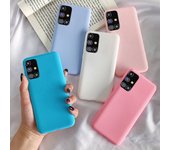 Funda de TPU de silicona suave para Samsung Galaxy M31 M31S M51 M11 M21 A01 A11 A21S A31 A41 A51 A71 S20 FE S10 Lite S10e S9 Note 10 20 Ultra Samsung M21 azul