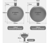 Frasco de titanio de 150ml/180ml, frasco de vino para whisky y Alcohol con embudo de recarga para acampar al aire libre 150ml flask