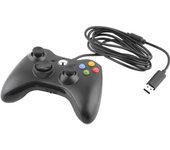 Manette Filaire USB Pour microsoft Xbox 360 Contrôleur jeu video PC Windows Noir