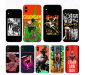 Funda rígida de dibujos animados de Anime Chainsaw Man para iPhone 14, 11 Pro Max, 12, 13 Mini, XS, X, 10, XR, SE 2020, 8, 6s, 7 Plus iPhone 6 or 6S