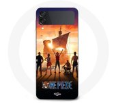 Coque Samsung Galaxy Z Flip4 affiche One piece manga anime