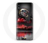 Coque pour Samsung Galaxy A10 Formule 1 Sebastian Vettel Pilote automobile F1 Rouge