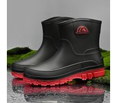 Zapatos de trabajo para Chef para hombre, botas impermeables a prueba de aceite para trabajo de cocina, Botas de lluvia antideslizantes, calzado de seguridad para Hotel y restaurante 39 negro