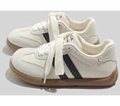 Zapatillas deportivas estilo americano, suela blanda, deportivas casuales versátiles, zapatillas blancas para estudiantes, zapatillas de entrenamiento alemanas 37 blanco