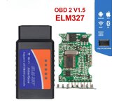 ELM327 V1.5 OBD2 escáner PIC18F25K80 BT/Wifi ELM 327 OBD herramienta de diagnóstico de coche para Android /IOS PK Vgate Icar2 lector de código ELM327 Bluetooth negro