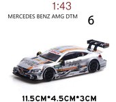 Juguete de modelo de coche fundido a presión Benz AMG C63 DTM a escala 1/43, vehículo de juguete extraíble para niños pequeños y niñas, colección de regalos 1/43-11.5x4.5x3cm