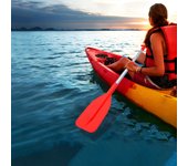 1 pieza de remo telescópico inflable de goma para bote de surf, remo de aleación de aluminio ajustable, remo de kayak con mango en T