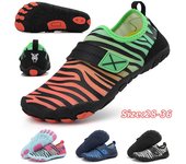 Zapatos de agua para niños, zapatos acuáticos para niños, sandalias de drenaje para deportes de playa, zapatillas de secado rápido para nadar descalzo, paseos en bote, buceo y surf 28 negro