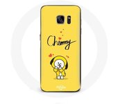 Coque pour Samsung Galaxy S6 BTS Bangtan Garçons BT21 Chimmy Jimin Fond Jaune