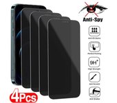 4 protectores de pantalla de privacidad para iPhone 15, 14, 13, 12, 11, 16 Pro Max Mini, vidrio templado antiespía para iPhone 7, 8 Plus, SE, X, XR, XS MAX iphone 11 negro