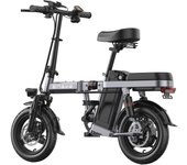 ENGWE T14 Bicicleta eléctrica plegable Neumático de 14 pulgadas Motor sin escobillas de 350 W Batería de 48 V 10 Ah Velocidad máxima de 33 km/h T14 gris