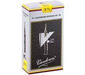 Caña para saxofón soprano Vandoren V.12 Dureza: 3-12 (10 piezas)