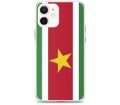 Coque iPhone - Surinam - iPhone 12 mini - Plastique transparent - Souple - Drapeau multicolore