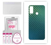 apgo Protective Skin Sticker for the back compatible with Honor Play 4T, Wrap Film, Foil, Vinyl - Pattern Carbon Chameleon CAKA1