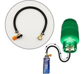 Adaptador de recarga de propano para estufa de gas portátil para acampar Adaptador de llenado de cilindro de propano Conector para hornos y tanques de gas para exteriores