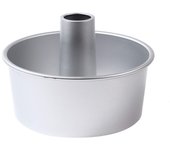 Molde de aluminio para pastel de gasa, hecho en Japón, sin costuras (Gasa 17cm) plata