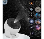 Globo Vía Láctea Cielo estrellado Proyector Lámpara Tarjeta Juguete Presentación de diapositivas Luz nocturna Proyector de galaxia Proyector de cielo estrellado Lámpara planetaria giratoria de 360 ​​​​°