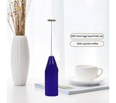 Mini Batidora Eléctrica de Café Batidora de Mano Batidor de Huevos Agitador de Bebidas con Burbujas Barra Agitadora Batidor Eléctrico Mezclador Batidor de Leche Herramienta de Cocina púrpura