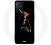 Coque Maniacase pour Oppo A16 one piece manga anime luffy fond noir