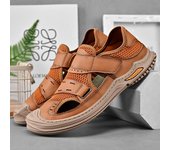 Sandalias de verano para hombre, zapatos de malla transpirables para exteriores, zapatos de playa 39 negro