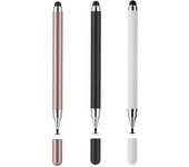 Lápiz táctil de plástico multifunción para tableta, lápiz capacitivo para dibujo móvil negro