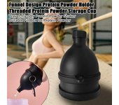 Pastillero con forma de vaso para proteína en polvo, 70 ml, a prueba de fugas, diseño de embudo, taza de suplemento portátil para entrenamiento y viajes 70ml verde