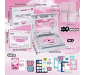 Estuche para CD/DVD Soporte para exhibición de CD y tarjetas fotográficas Libro de tarjetas de cuatro cuadrículas NUEVO Libro de colección de tarjetas fotográficas 20pc inner pocket