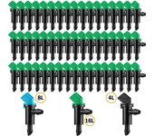 30 Uds PE Micro emisor de riego por goteo 4L/8L/16L dispositivo de riego invernadero negro