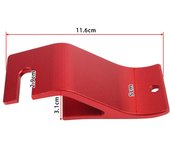 Gancho para soporte de talón de neumático de motocicleta, herramienta de asistencia para la instalación y el cambio de neumáticos para motocicletas, todoterreno y motos de cross. negro