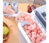 Máquina de Hielo Portátil para Hogar Cocina Oficina Control Inteligente por APP Control Remoto Wifi Máquina para Hacer Hielo Mini Eléctrica Fabricador de Cubitos de Hielo us negro