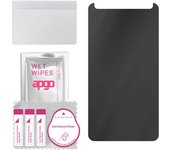 apgo Privacy Matte Hybrid protective glass compatible with LG Stylus 2 Plus, flexible nano glass, great replacement for tempered glass, scratch-resist