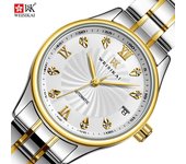WEISIKAI 146A Relojes para mujer Nuevo reloj de lujo de marca TOP para mujer con caja Calendario luminoso resistente al agua Relojes mecánicos automáticos para mujer negro/oro