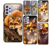 Funda con bonito zorro para Samsung A52, A12, A22, A32, A42, A72, A51, A71, A50, A70, A41, A31, A11, A21S, A52S, funda blanda Samsung A10