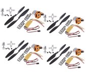 4 Uds. Motor Outrunner A2212 1000KV + 4x HP 30A ESC + 4x 1045 Prop Quad-Rotor For RC Airplane varios colores