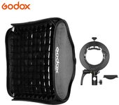 Godox 60*60 cm/24*24 pulgadas Flash Softbox difusor rejilla interior con soporte tipo S2 montaje Bowens No Grid