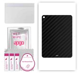 Adhesivo protector de piel para la parte trasera compatible con Apple iPad Air 2022, película envolvente, lámina, vinilo - Patrón Carbon Black