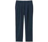 Pantalones elásticos MUJI para AE0X9A4S Navy M para hombre con un solo pliegue para hombre azul oscuro